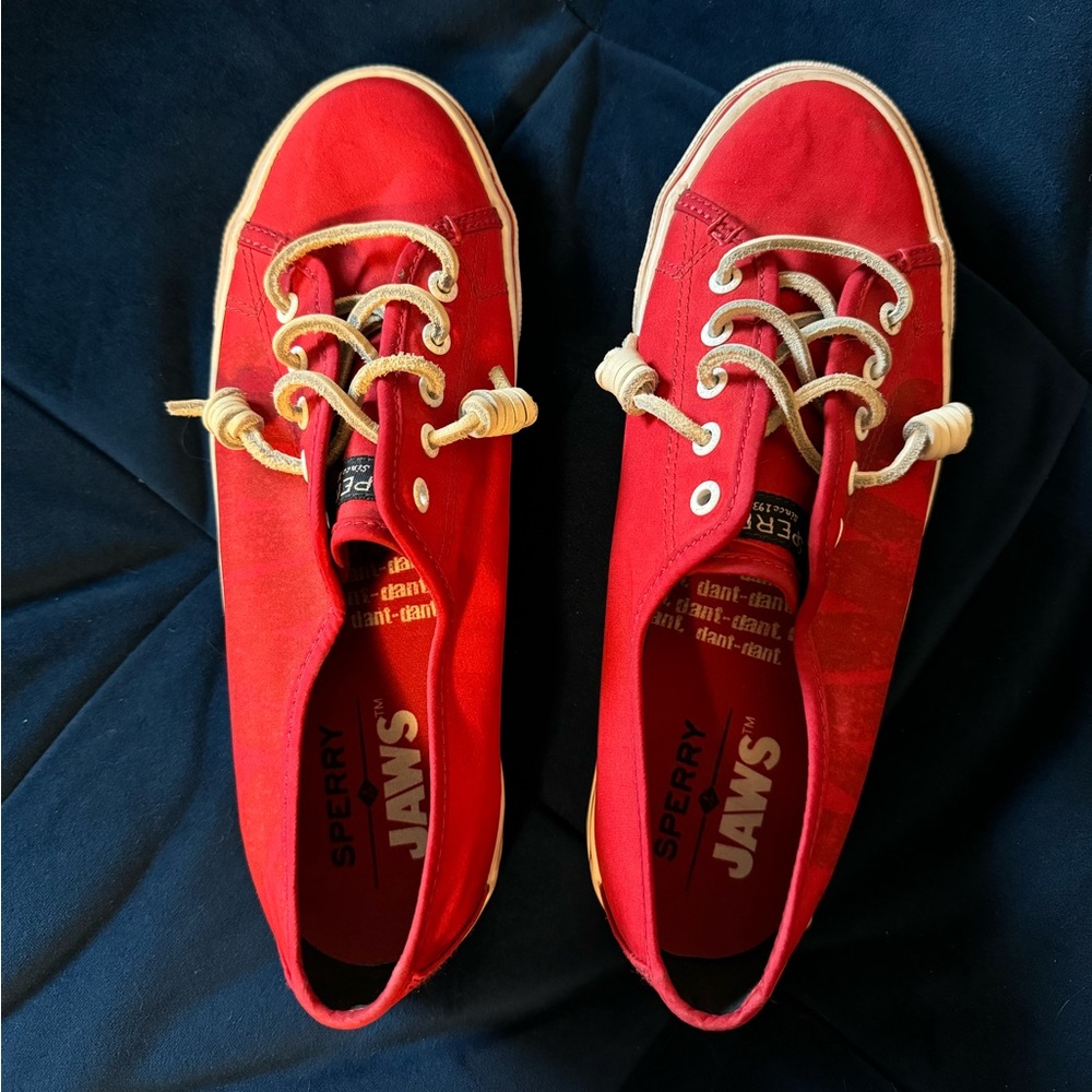 Sperry Jaws Boat Shoes in Red from 2016